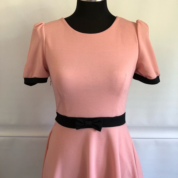 Pink and Black contrast A Line Dress Size: S - Picture 6 of 7